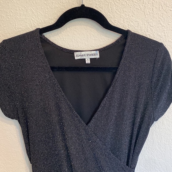 Almost Famous black sparkle dress - Picture 2 of 5